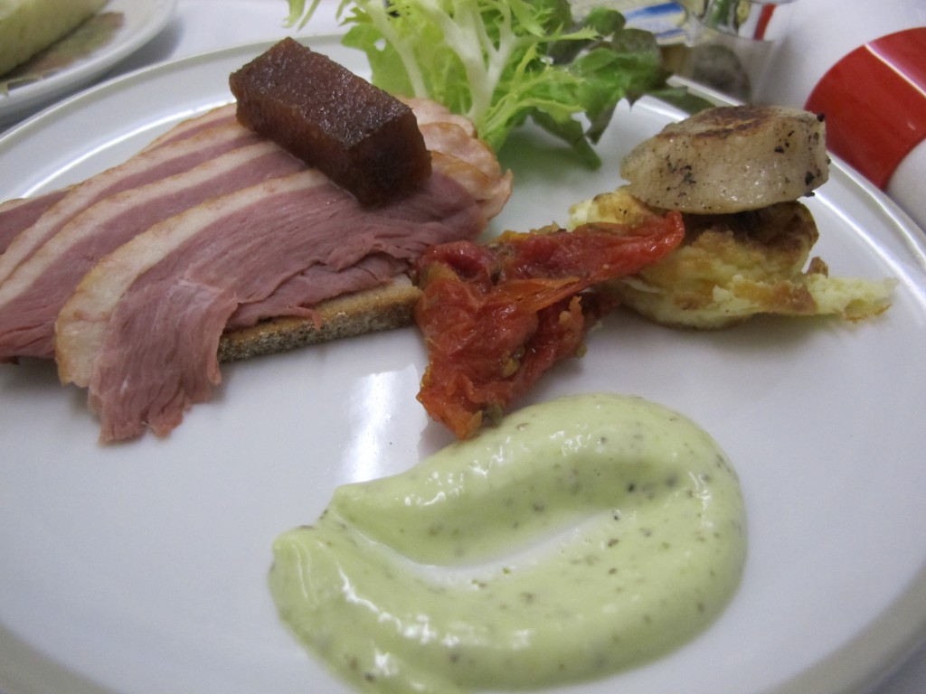 Smoked Duck Breast from Air France Business Class